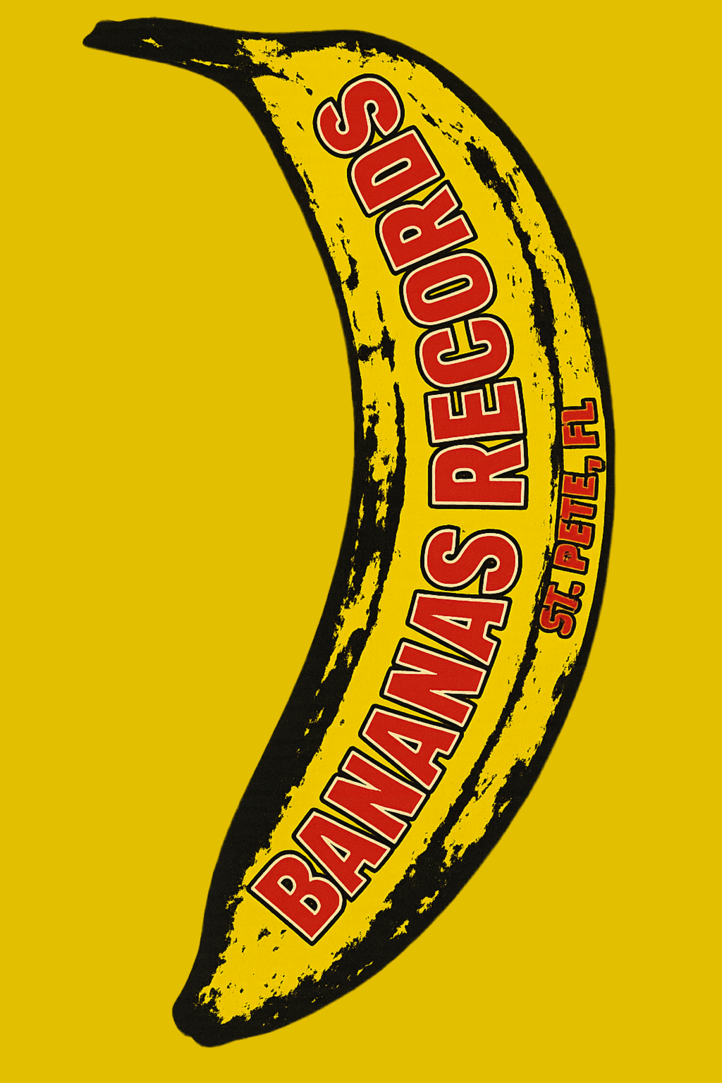 Bananas Records St. Pete FL 2x8 Sticker