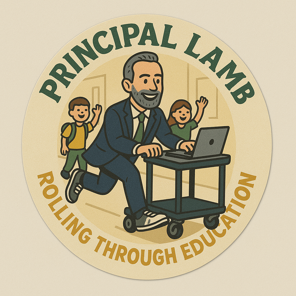 Principal Lamb - Rolling Through Education Sticker