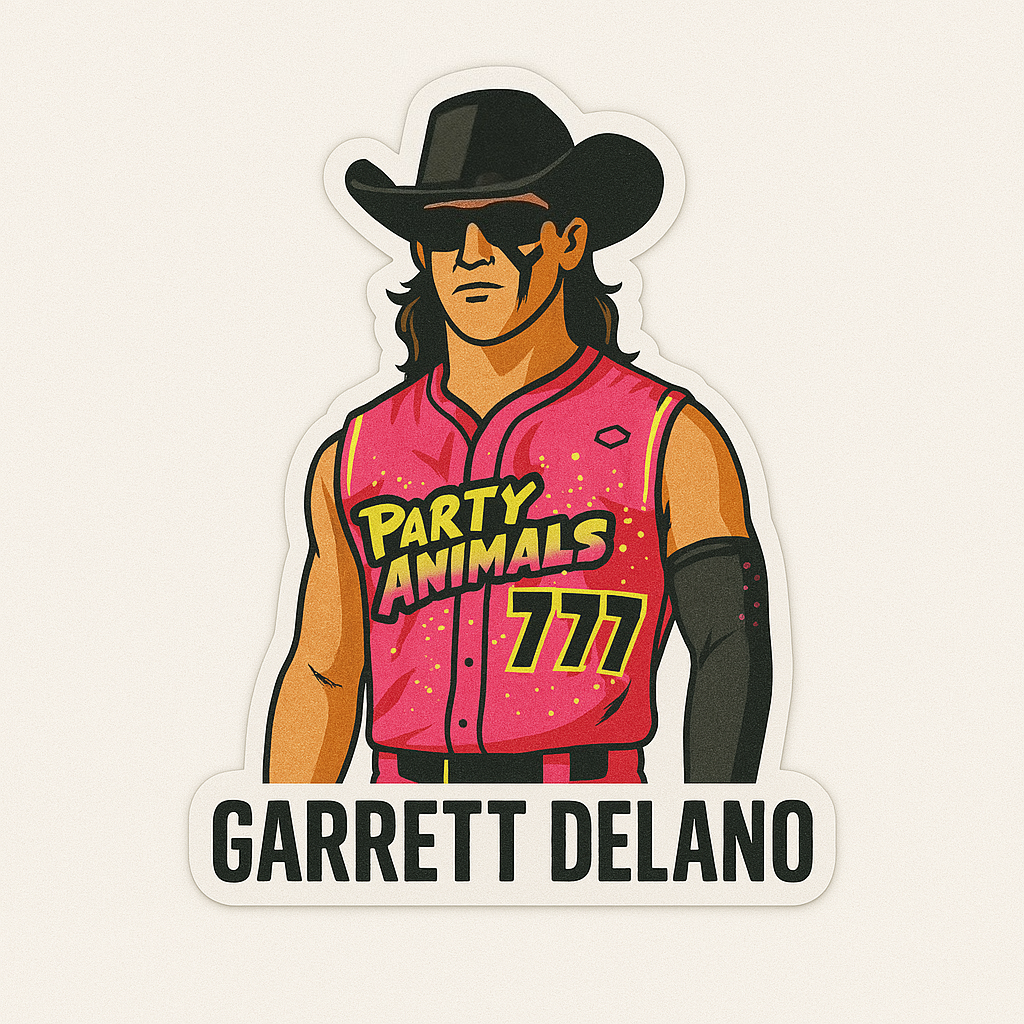 Garrett Delano “Party Animals” Sticker – One of One by Coca-Cola Artist Tyler Maschger