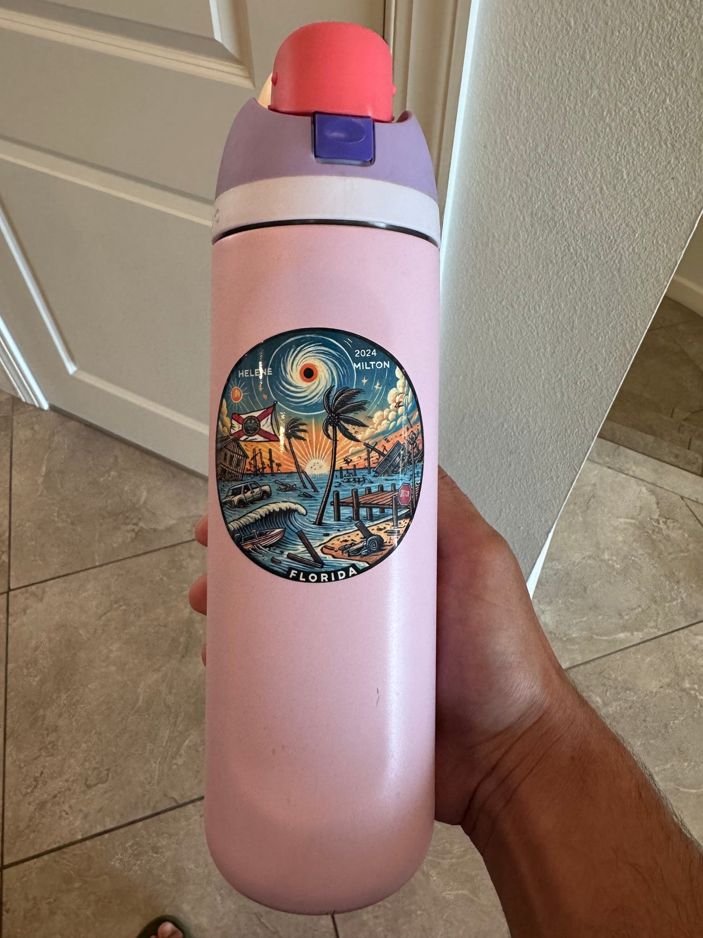 Hurricane Helene and Milton Relief Stickers - Florida Strong