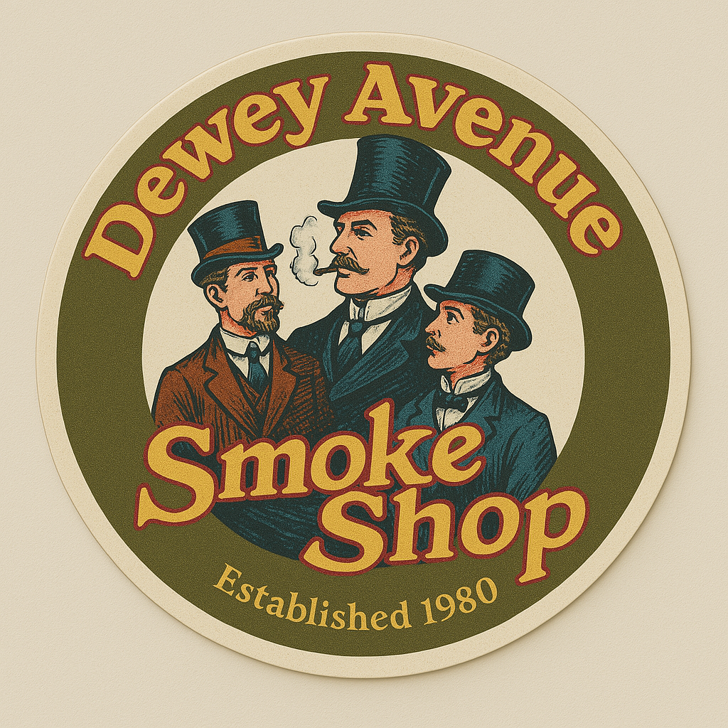 Dewy Avenue Smoke Shop Custom Sticker