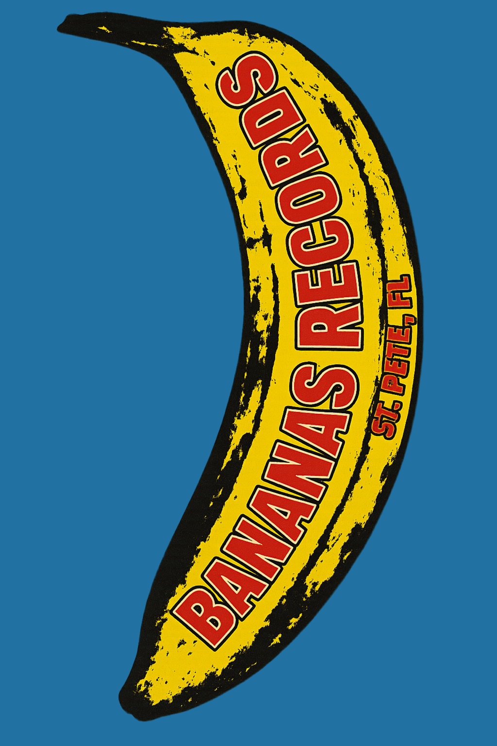 Bananas Records St. Pete FL 2x8 Sticker