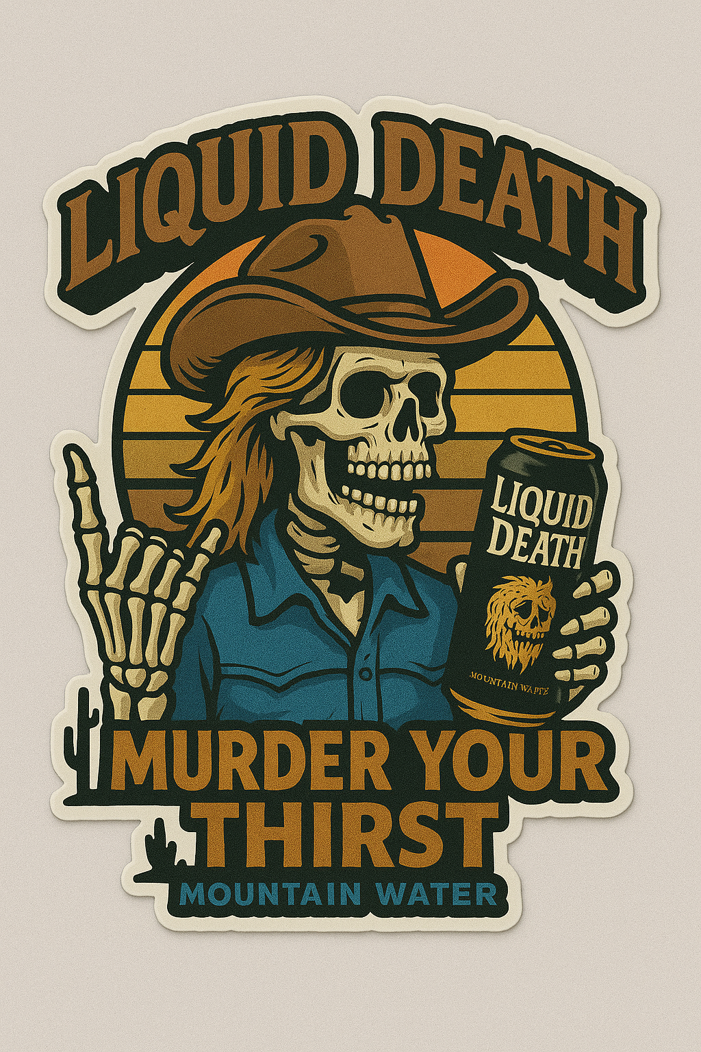 Liquid Death Stickers - Carrco Labels