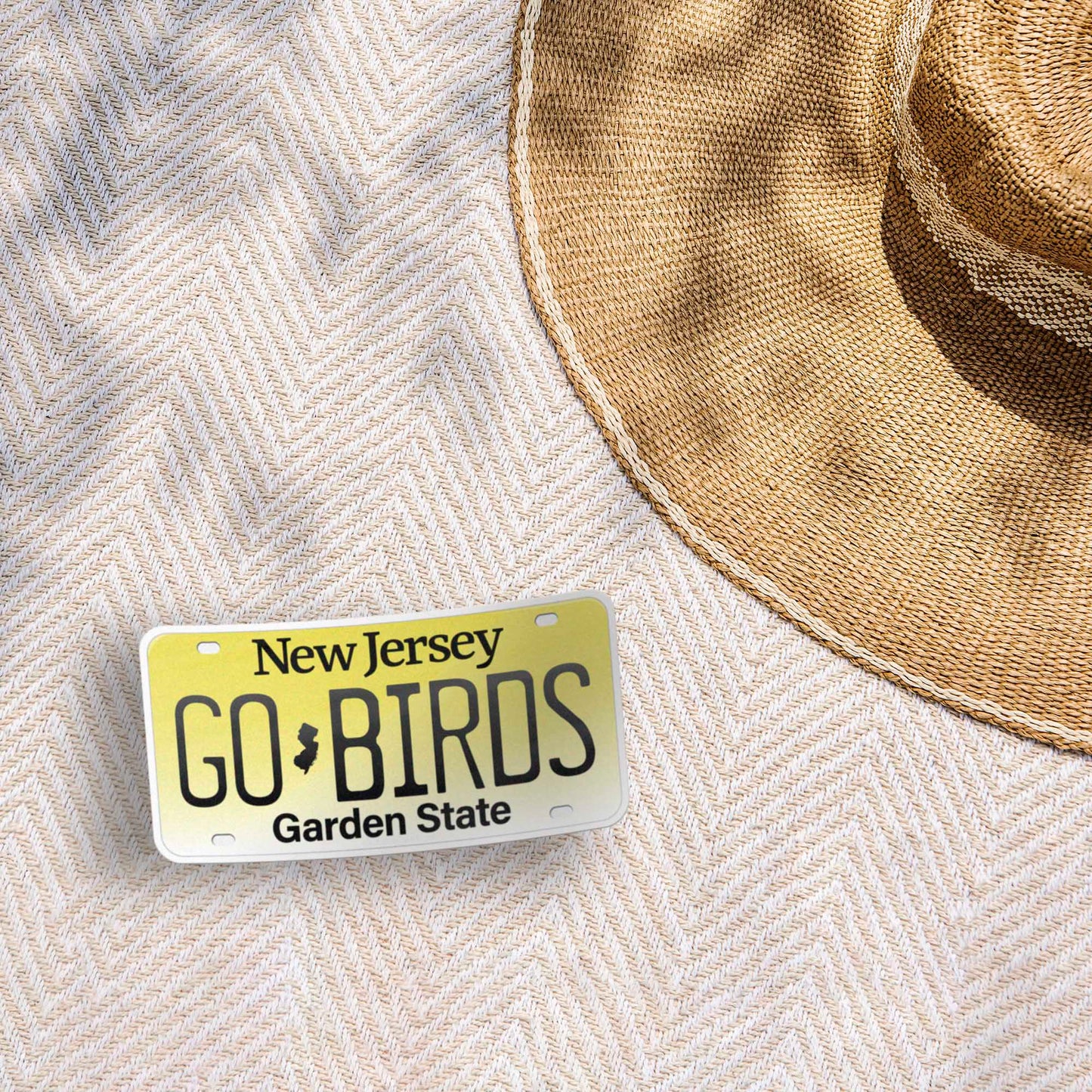 Go Birds New Jersey License Plate Sticker