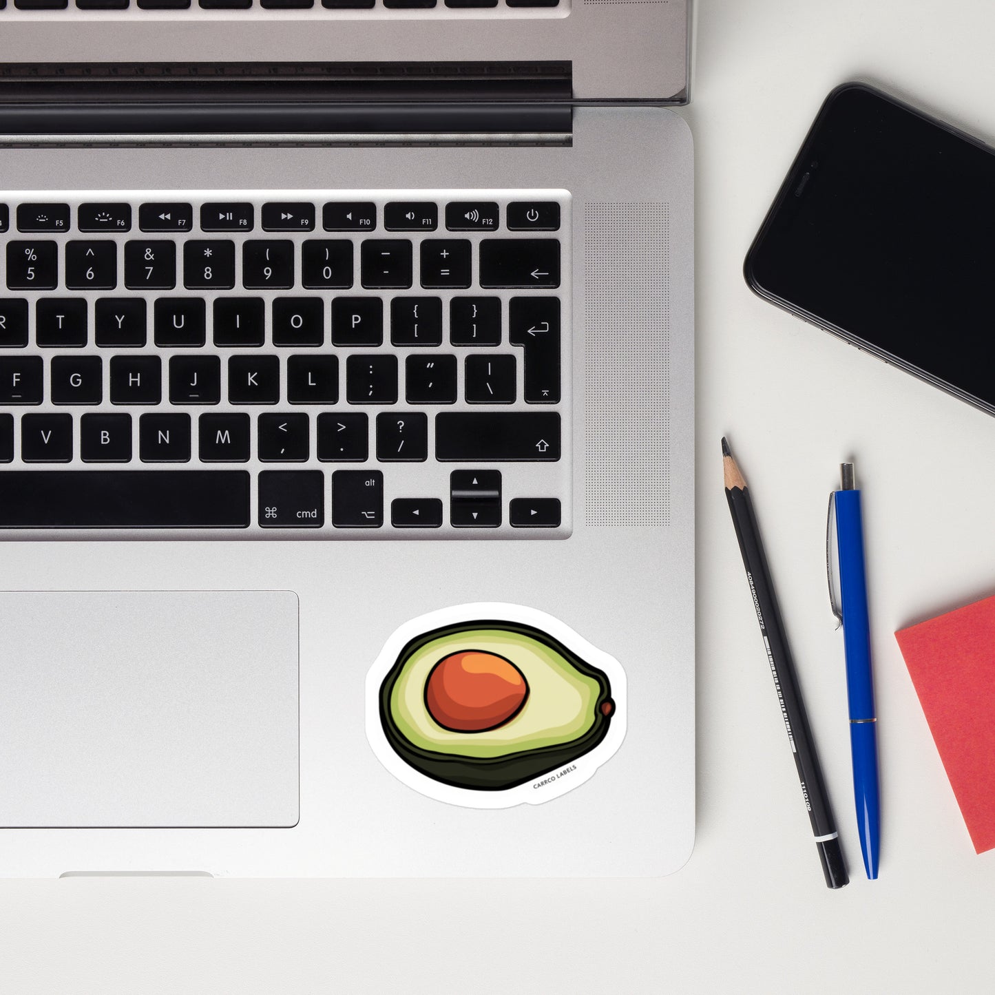 HD Avocado PNG Transparent Macbook Pro Sticker
