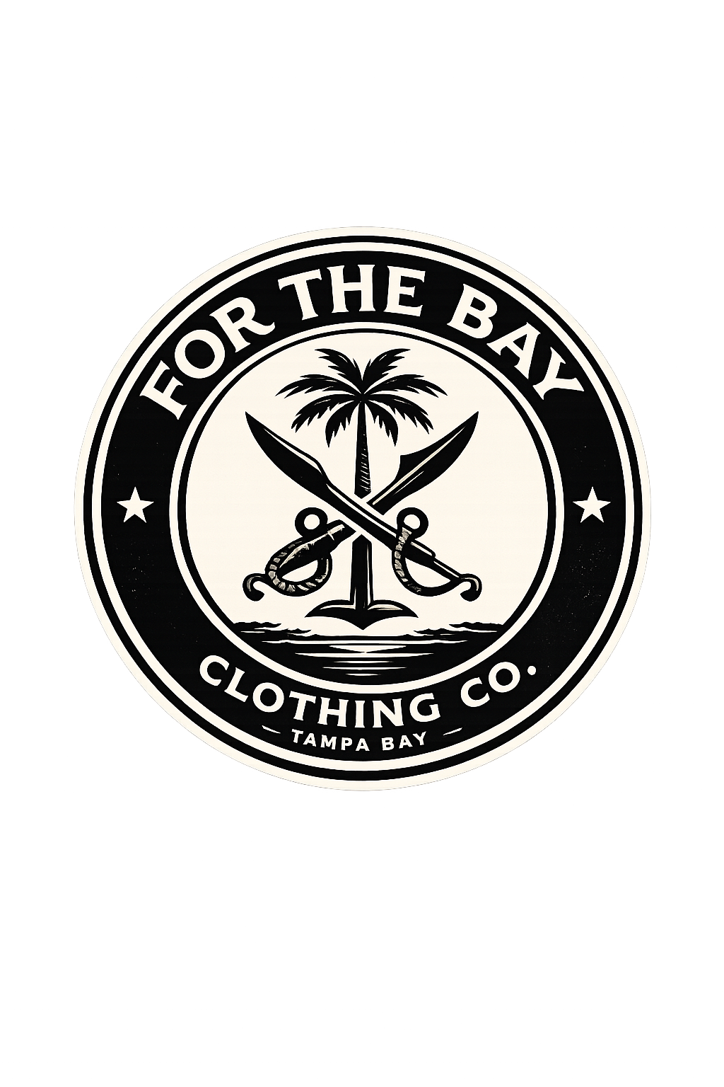 For The Bay Clothing Co. Custom Sticker | Custom Sticker and Label | Carrco Labels