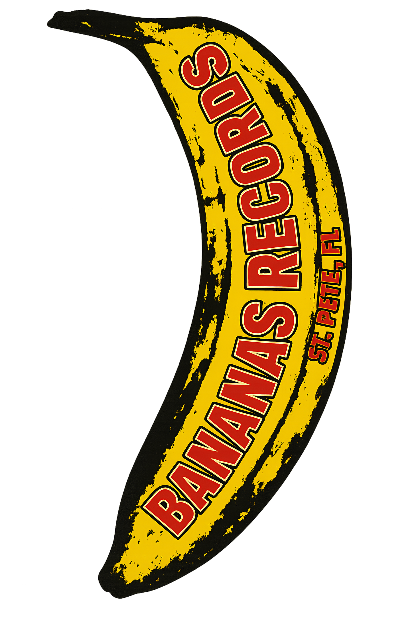 Bananas Records St. Pete FL 2x8 Sticker