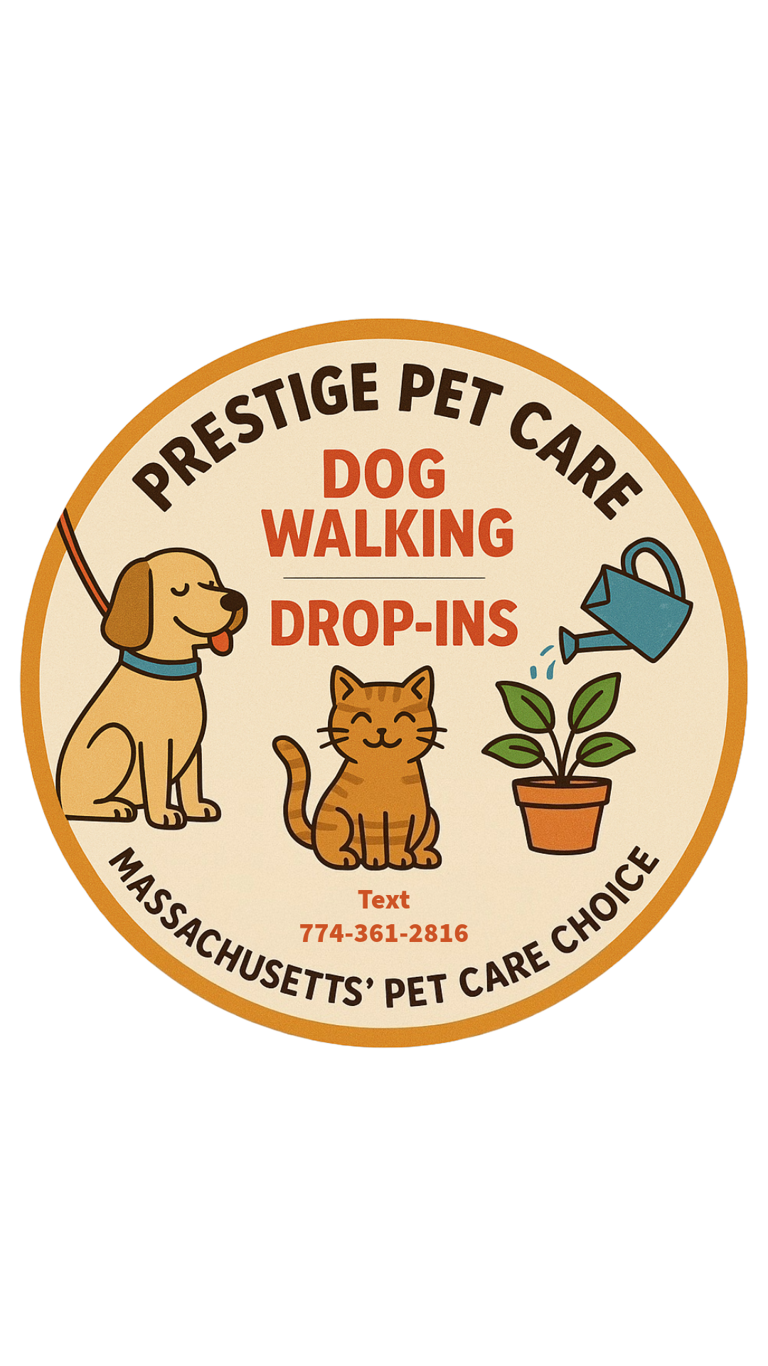 Prestige Pet Care Custom Sticker Design