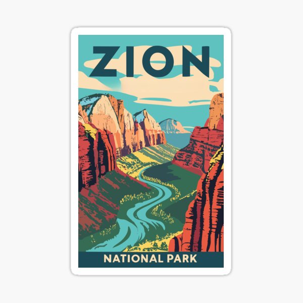 Zion National Park Sticker