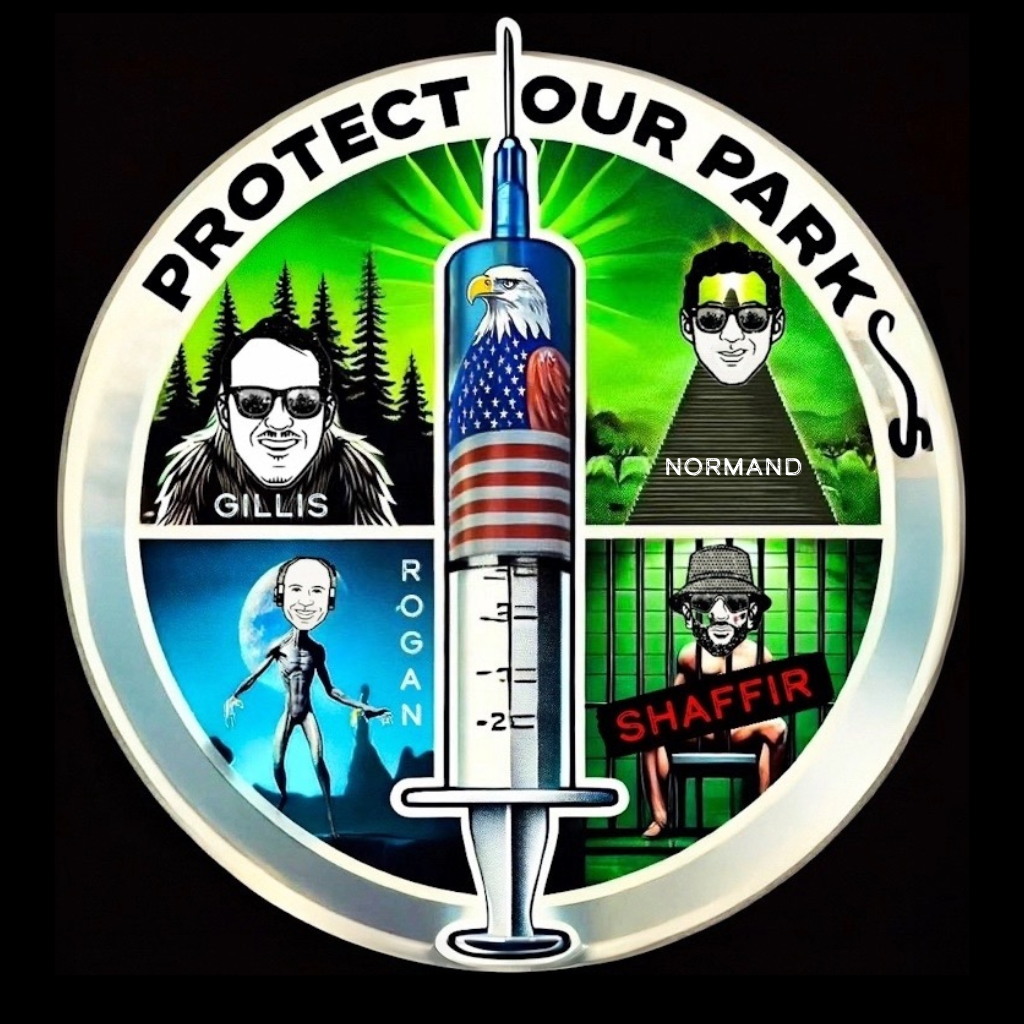 Joe Rogan Podcast Protect Our Parks Stickers V2