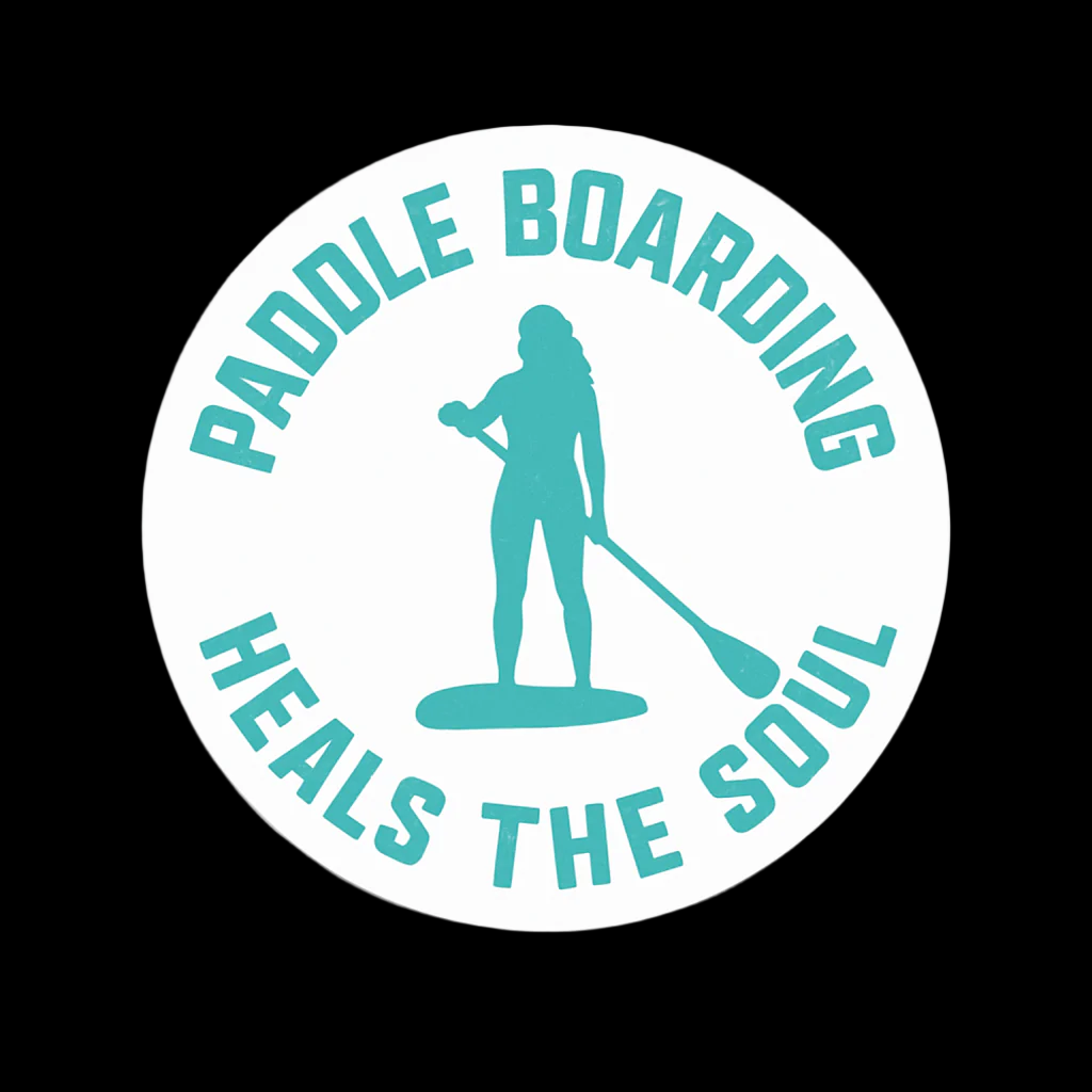Blue I'd Rather Be Paddle Boarding Sticker
