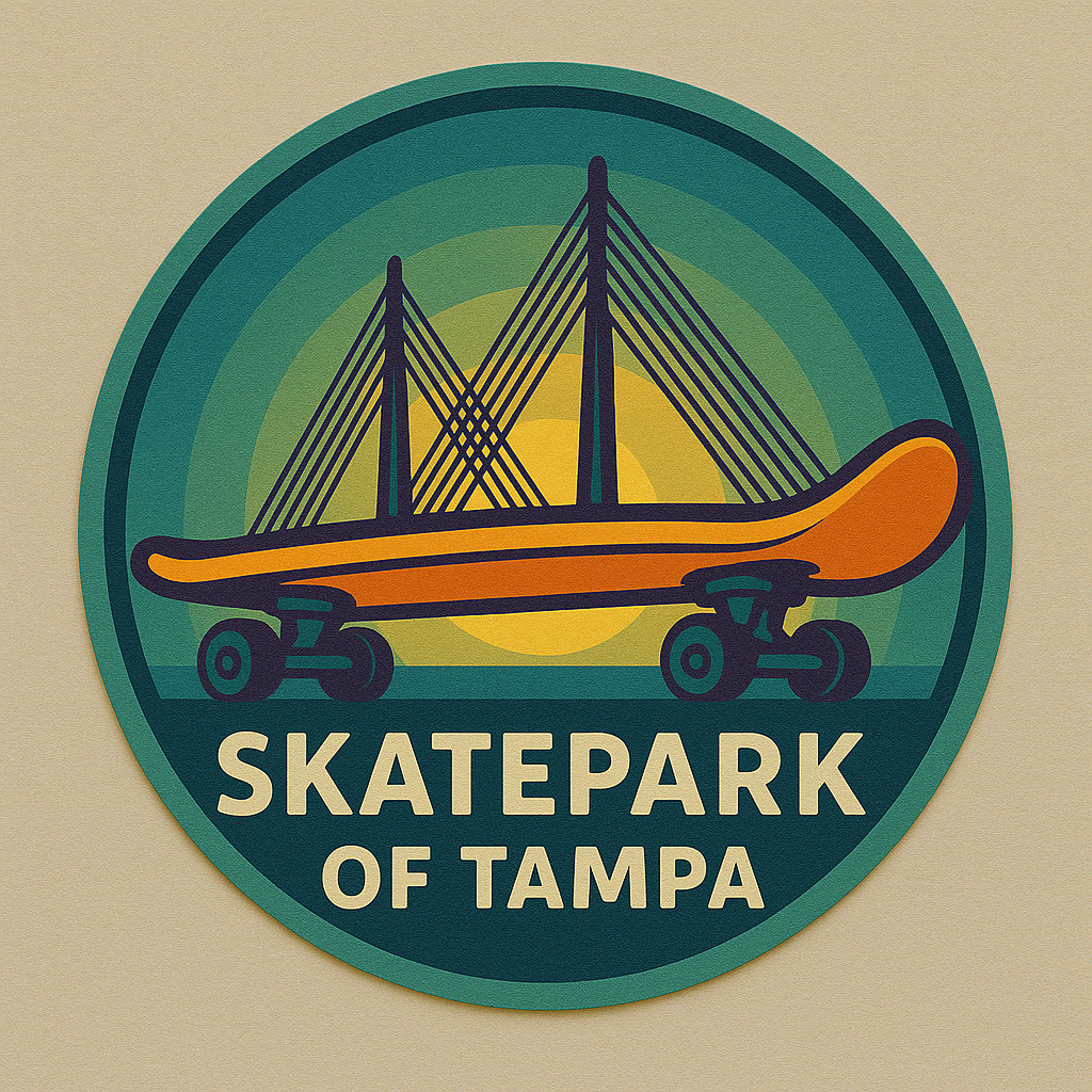 Skatepark of Tampa Sunshine Skyway Bridge Blue Dream Skate Sticker