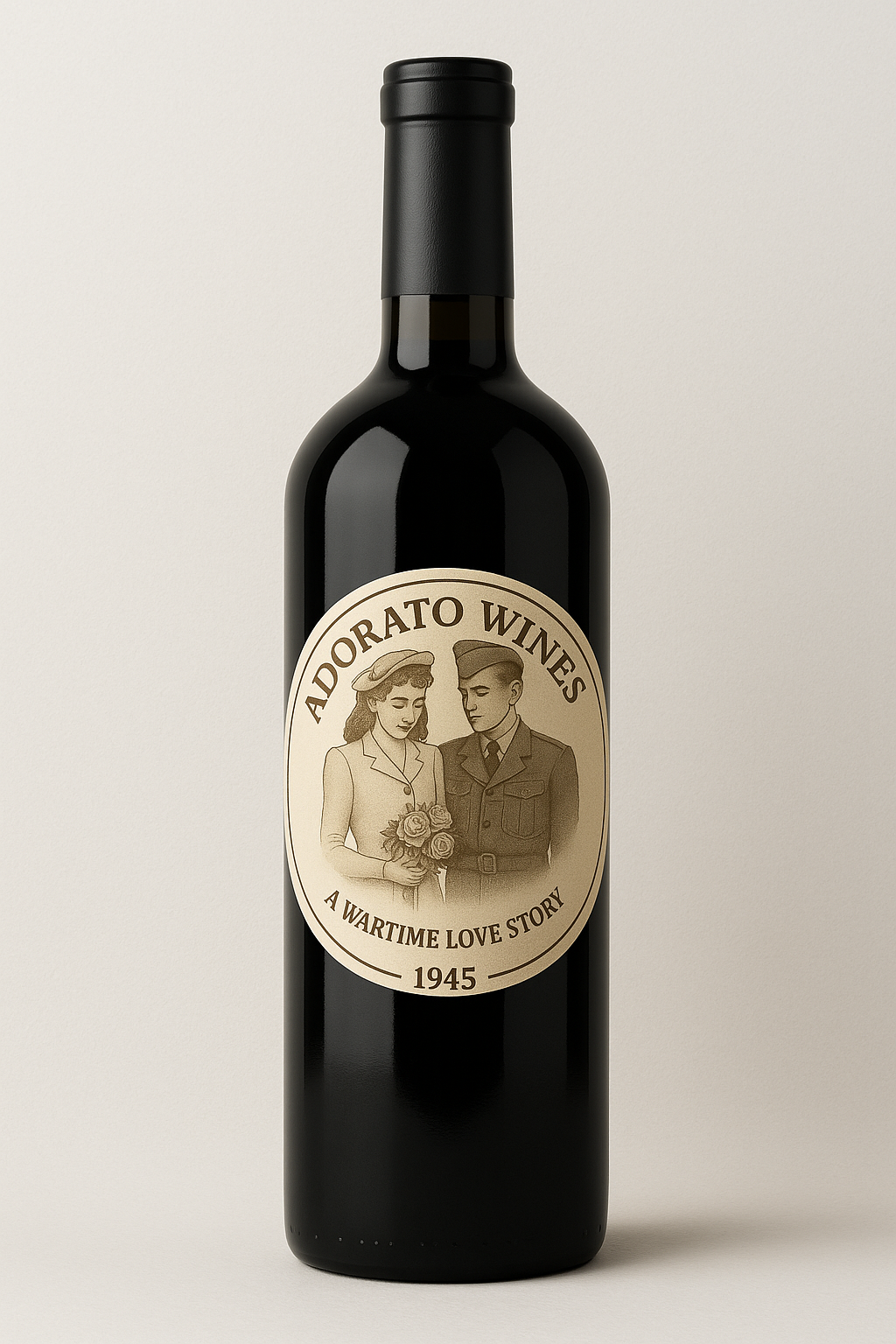 Adorato Wines Custom Love Story Sticker