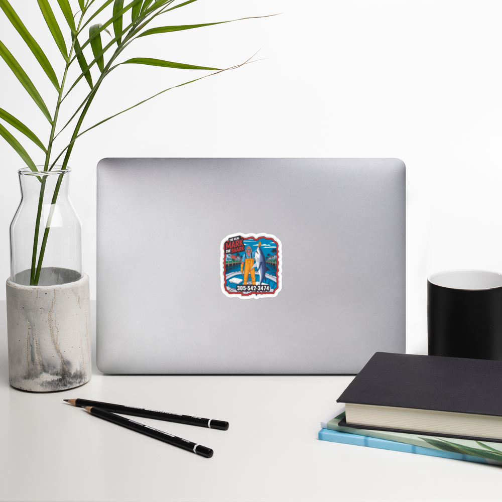 Mark The Shark Trophy Sticker