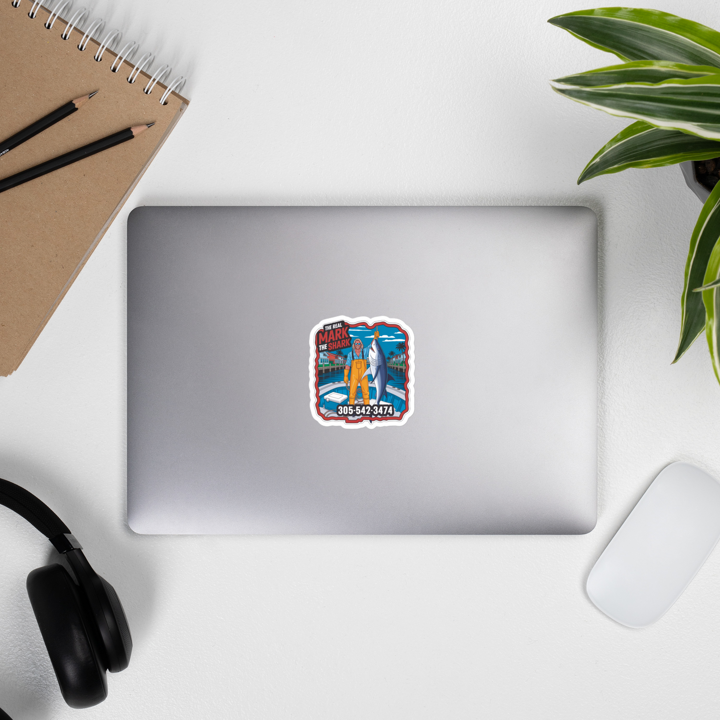 Mark The Shark Trophy Sticker