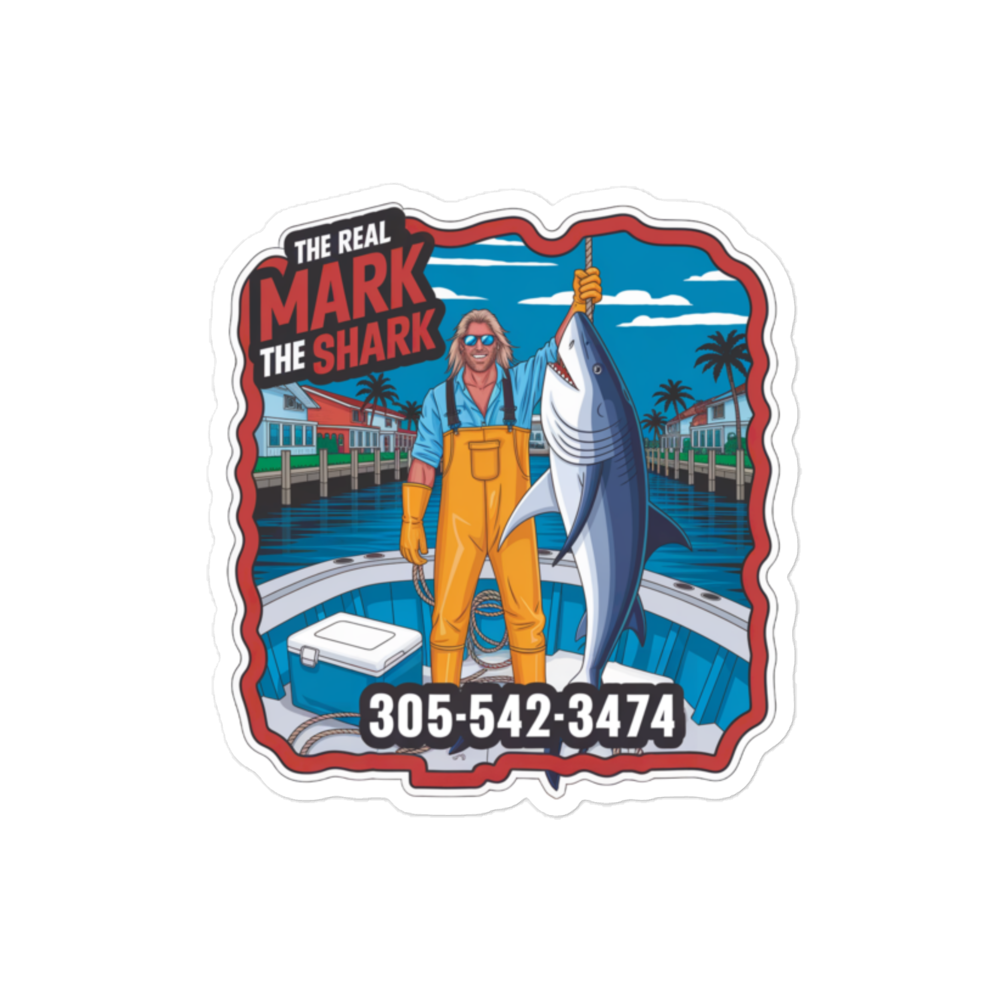 Mark The Shark Trophy Sticker