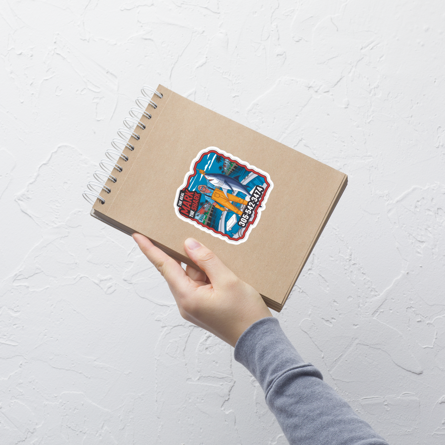 Mark The Shark Trophy Sticker