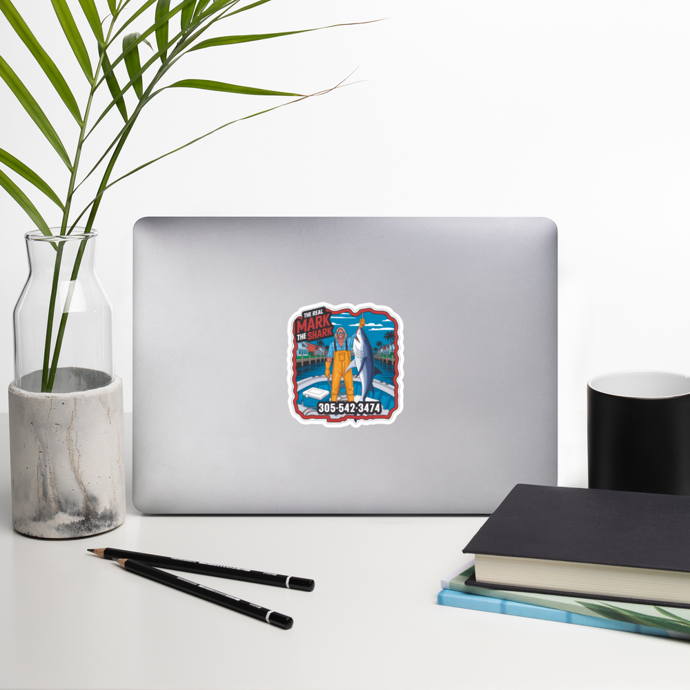 Mark The Shark Trophy Sticker