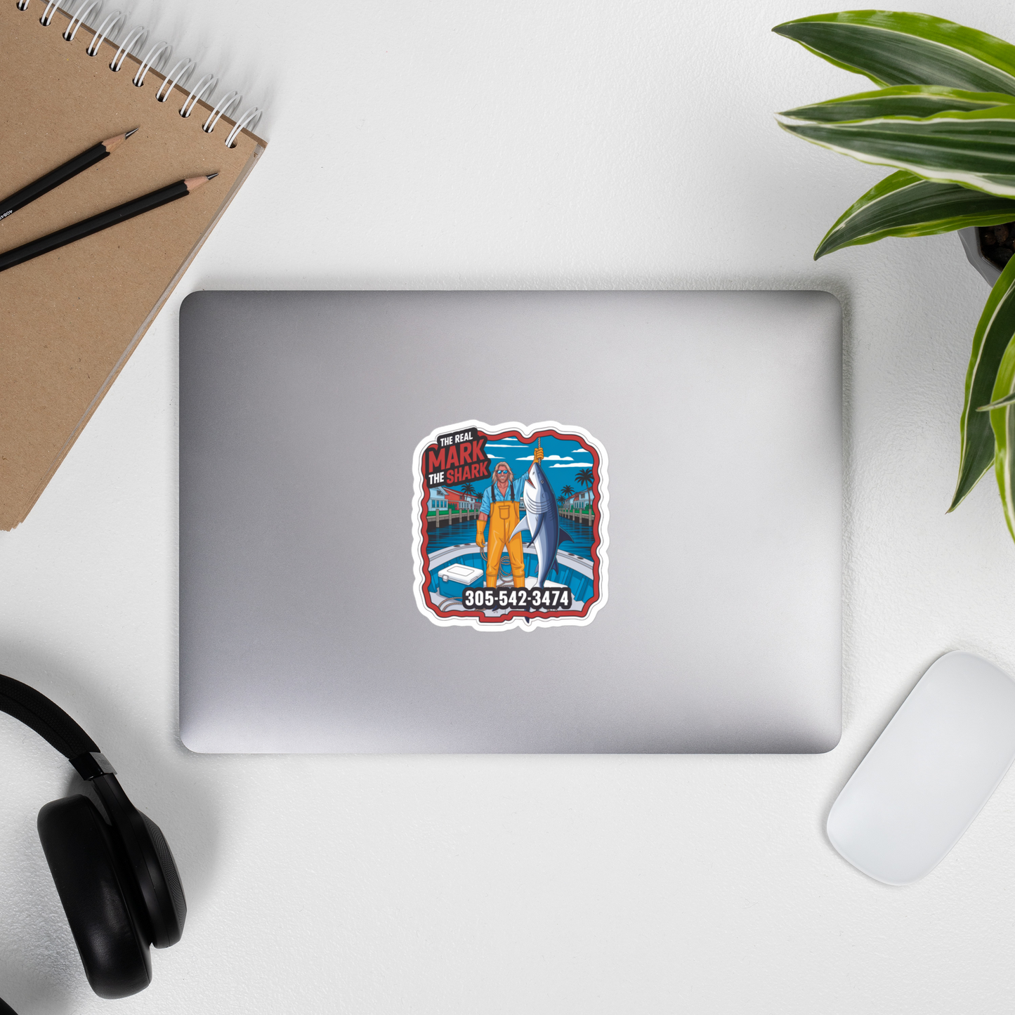 Mark The Shark Trophy Sticker