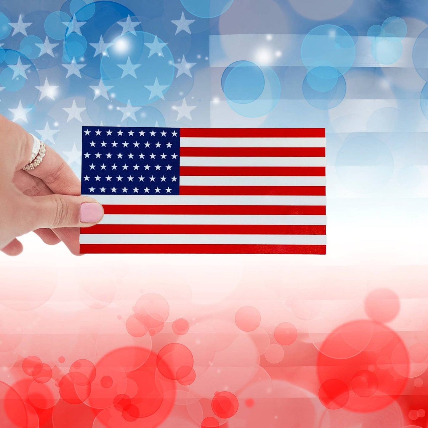 American Flag Sticker
