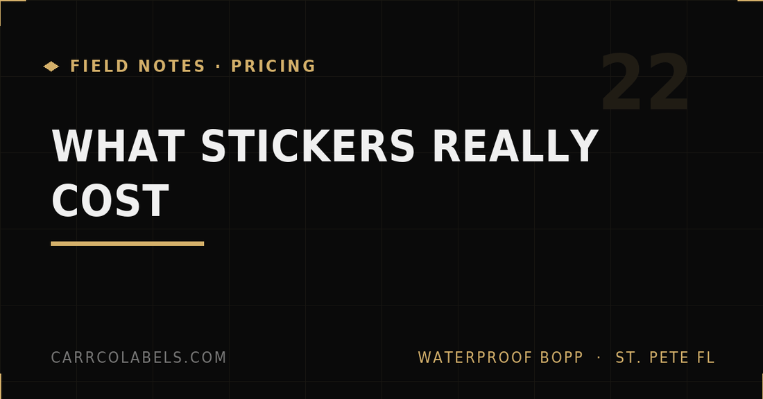 How Much Do Custom Stickers Cost? Real Pricing Math for 2026