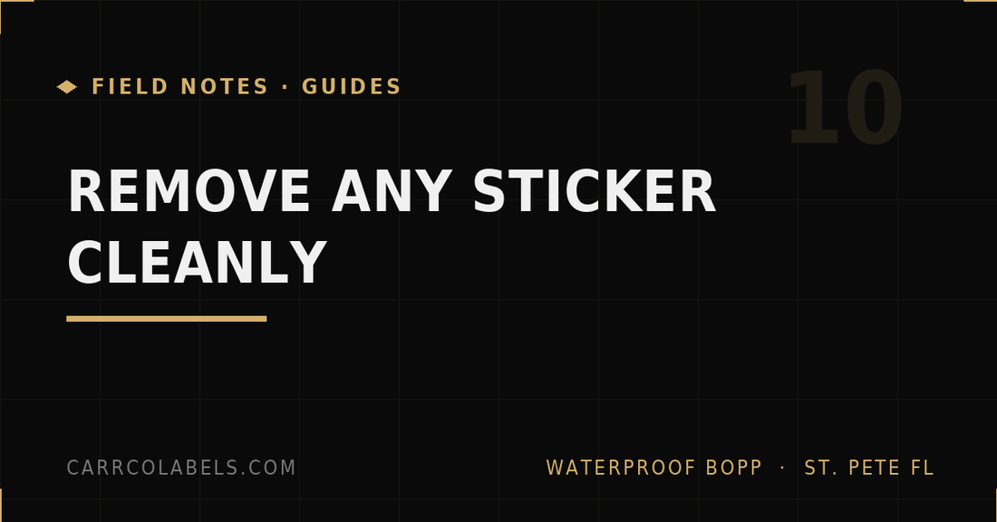 How to Remove Stickers (And Their Residue) From Any Surface
