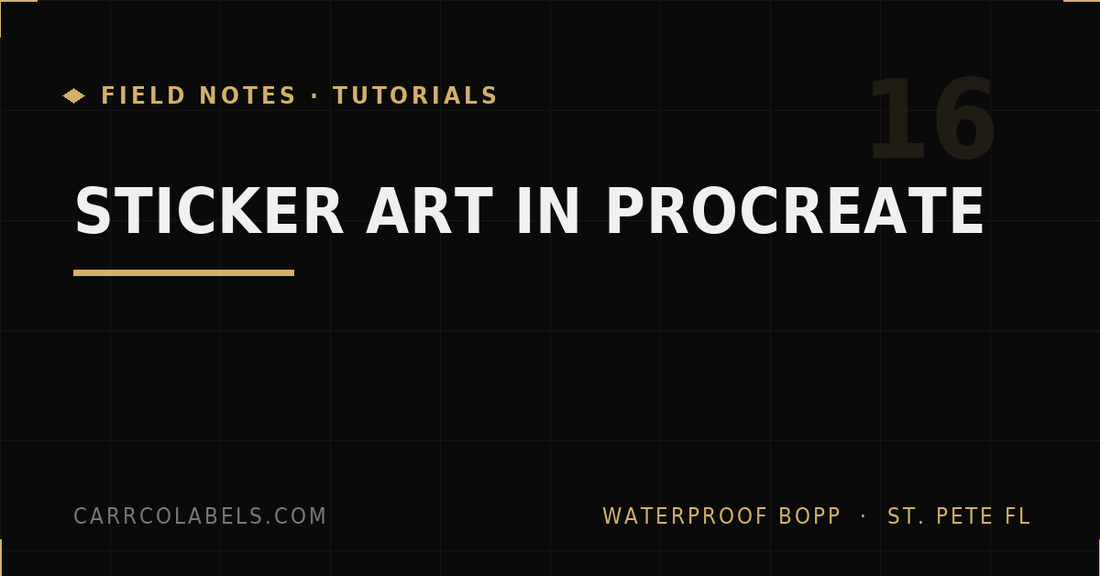 How to Design Stickers in Procreate (iPad Workflow)