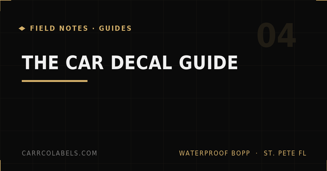 Where to Put Stickers on Your Car: The Complete Car Decal Guide