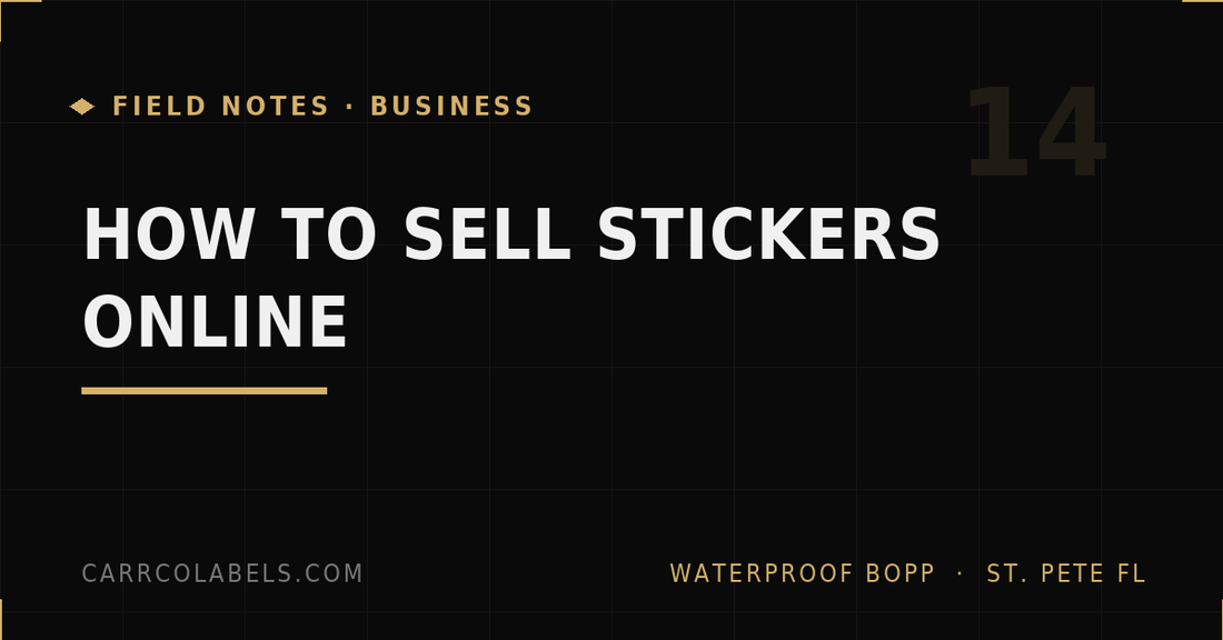 How to Sell Stickers Online: From First Design to First 1,000 Sales