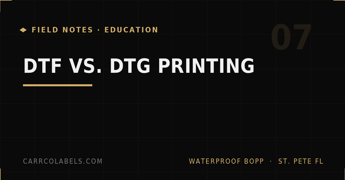 DTF vs. DTG Printing: What's the Difference (And What's Best for Stickers)?