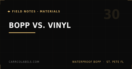 BOPP vs. Vinyl Stickers: Why the Pros Stopped Using Vinyl