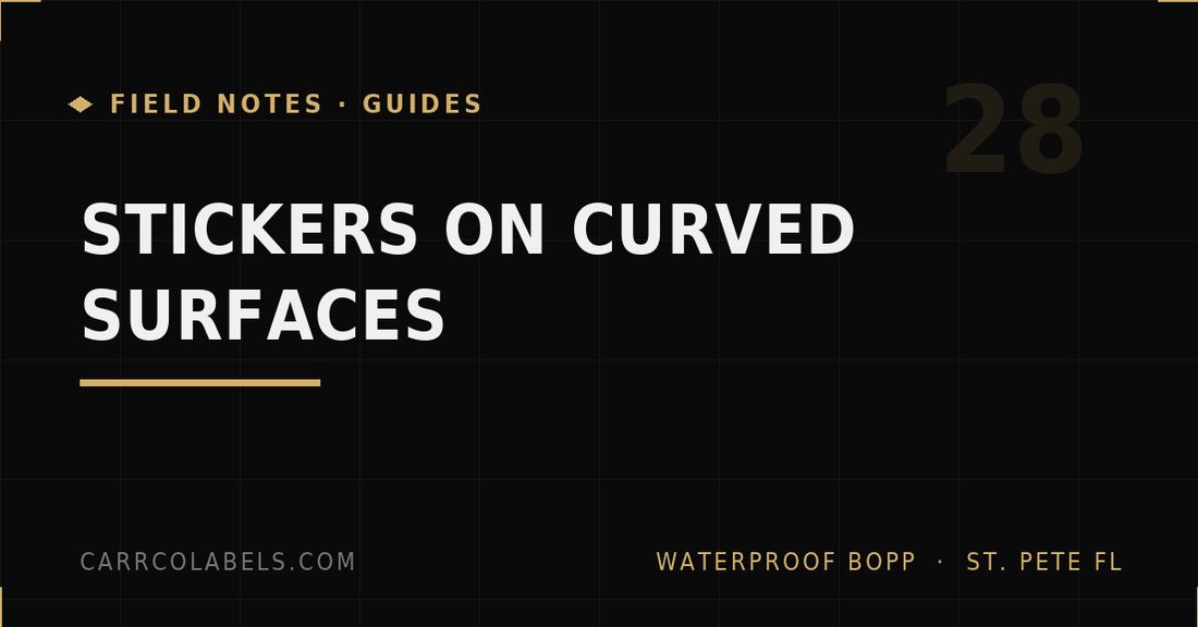 How to Apply Stickers to Curved Surfaces (Bottles, Tumblers, Helmets)