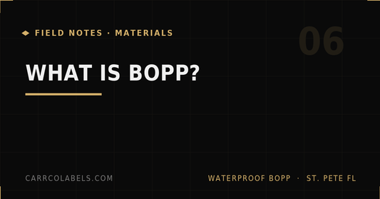 What Is BOPP? The Material Behind Professional Sticker Printing