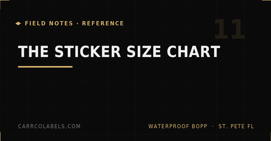 Standard Sticker Sizes: The Chart Every Designer Bookmarks