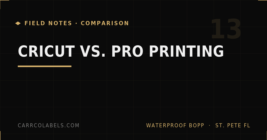Cricut vs. Professional Sticker Printing: When to Use Each
