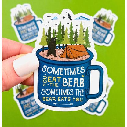 Camping Bears and Forest Sticker