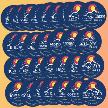 Colorado Pass Sticker Pack - Set of 35+ Decals