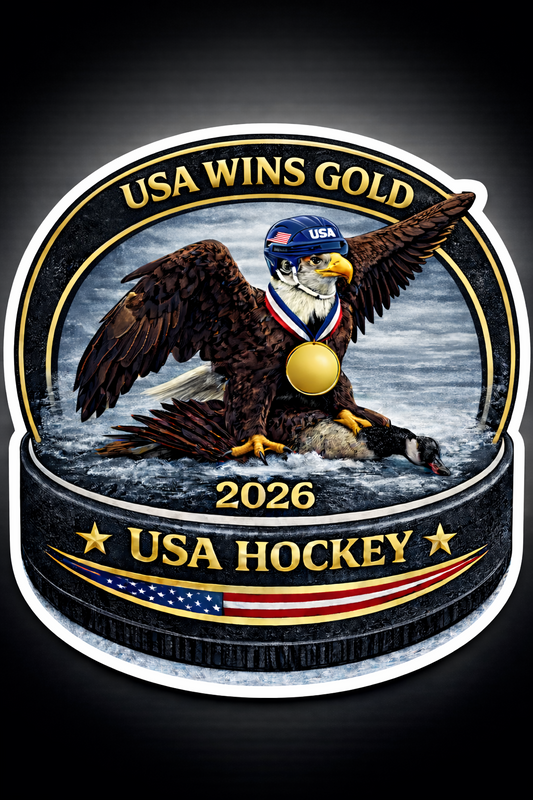 USA Hockey Wins Gold 2026 | Custom Sticker and Label | Carrco Labels
