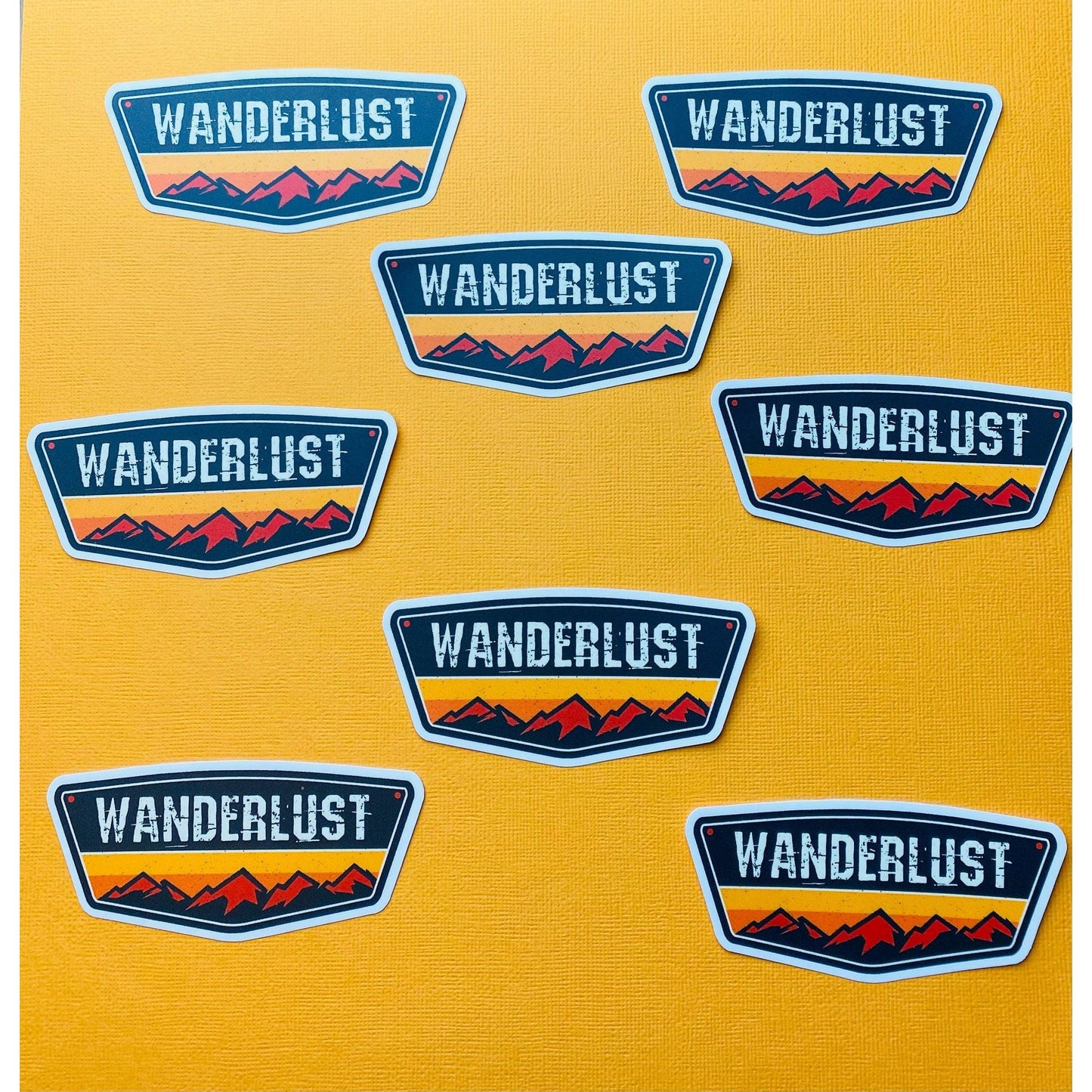 Wanderlust Sticker for Hikers Hiking Camping Outdoor Life Mountains Wilderness Living