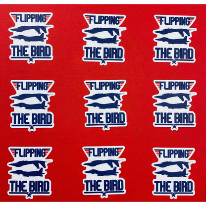 Fighter Jet Flipping the Bird Sticker