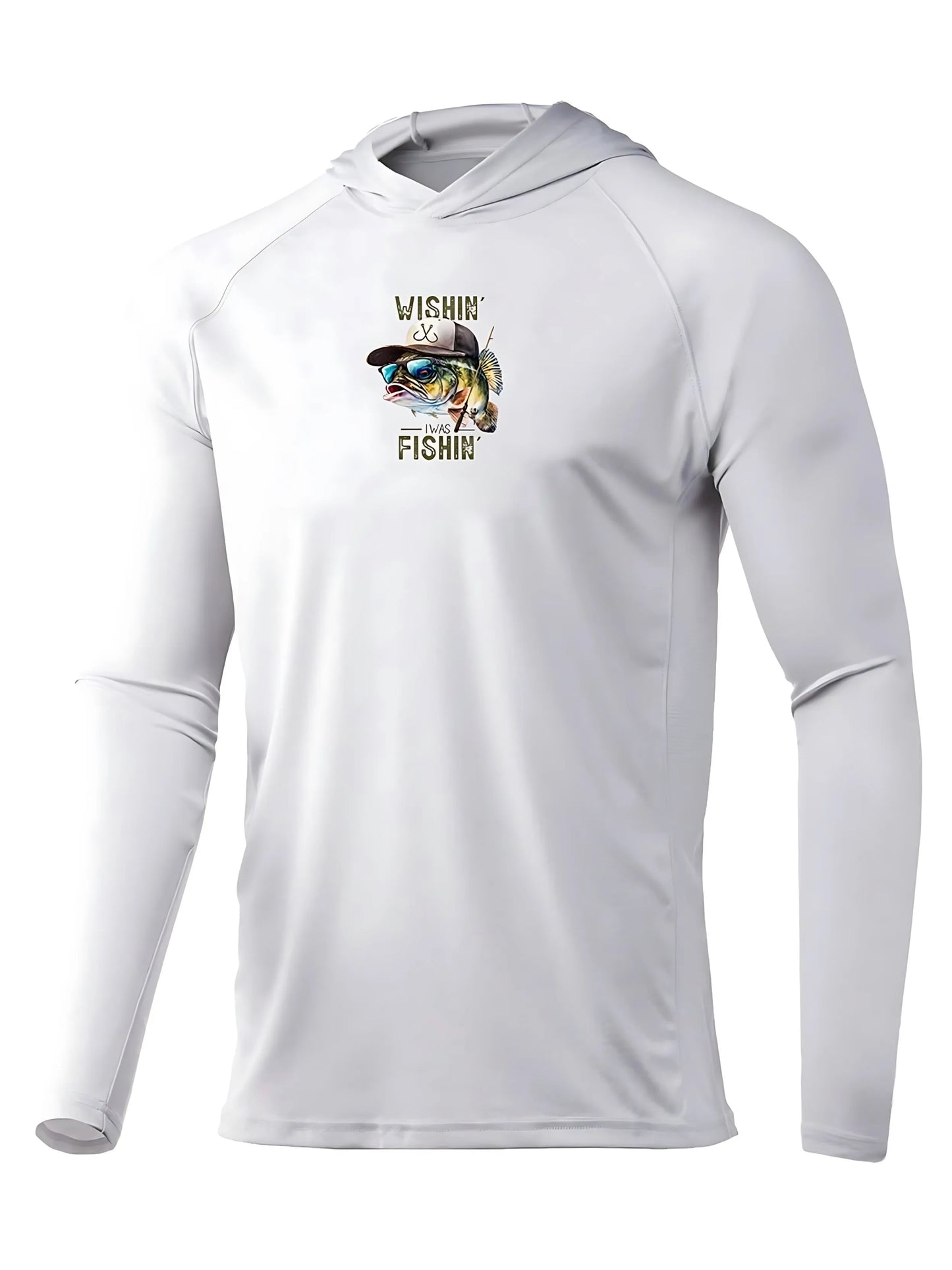 2026 New Model UV-Resistant Fishing Shirt with Long Sleeves and Hooded Collar - UV-Resistant Fishing Mask Clothing