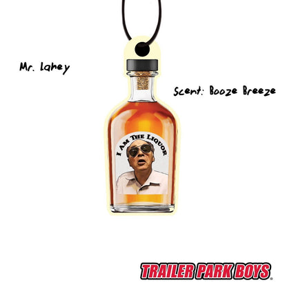 Trailer Park Boys Funny Car Air Freshener Mr. Lahey Liquor Bottle - Booze Breeze Scent