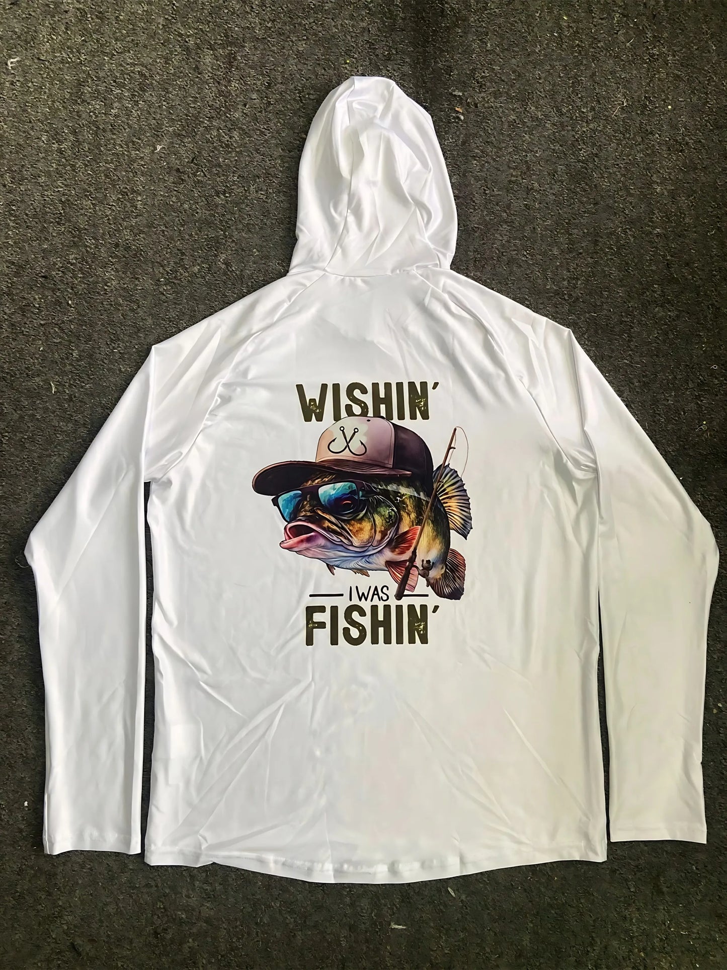 2026 New Model UV-Resistant Fishing Shirt with Long Sleeves and Hooded Collar - UV-Resistant Fishing Mask Clothing