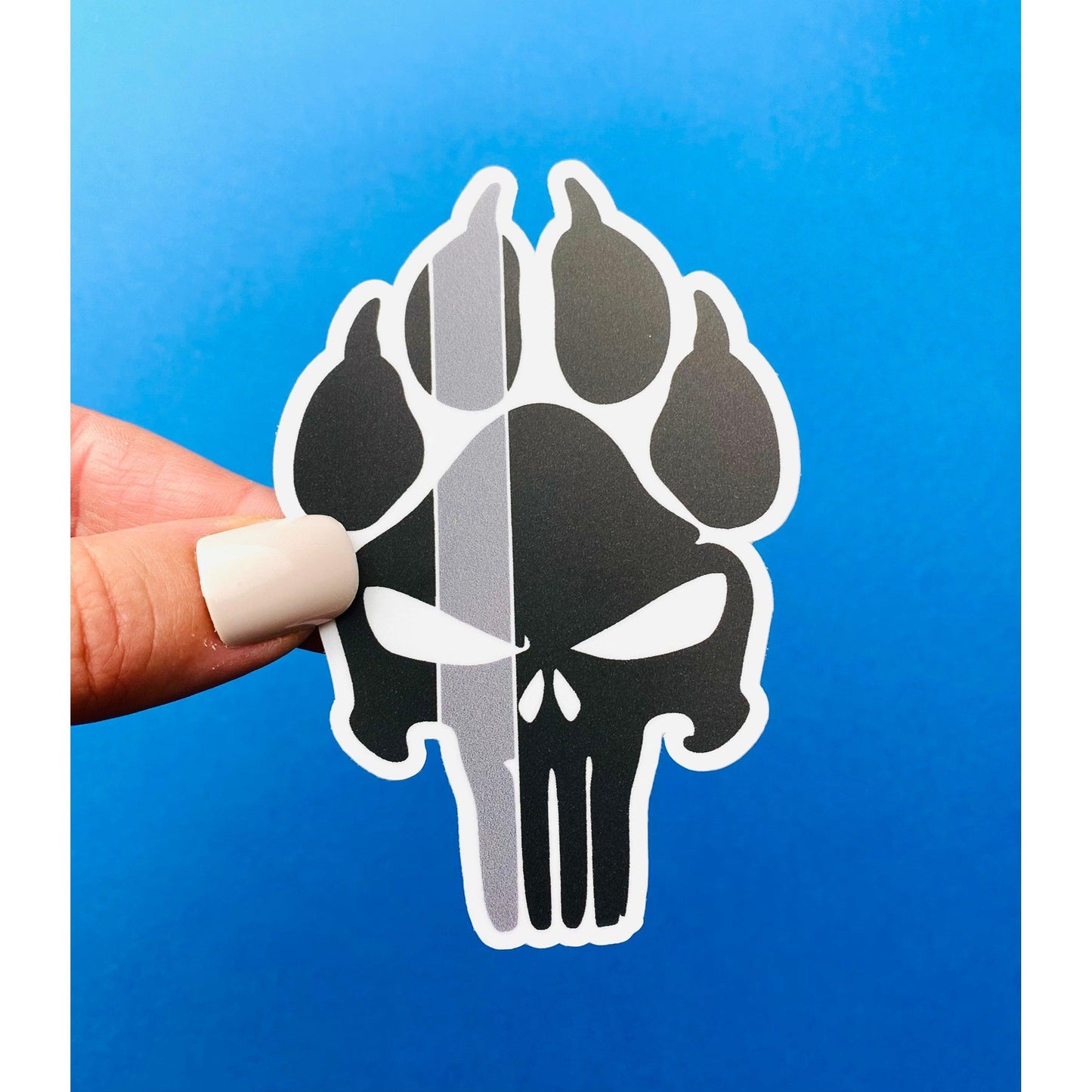 Corrections Officer K9 Police Pawprint Sticker