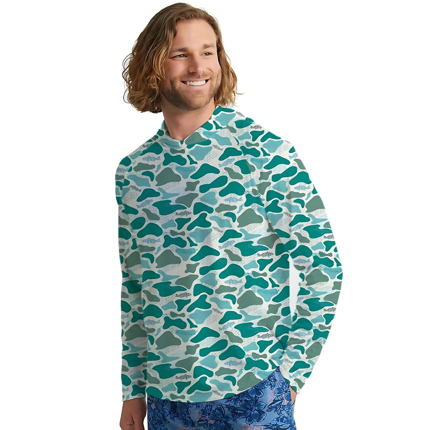 2026 New Model UV-Resistant Fishing Shirt with Long Sleeves and Hooded Collar - UV-Resistant Fishing Mask Clothing