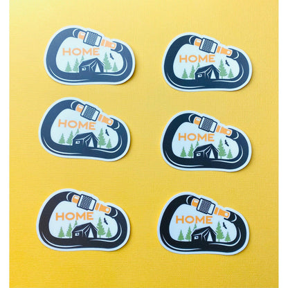 Outdoor Living Sticker Forest Sticker Hiking Sticker Carabiner Sticker for Hikers - Climbers