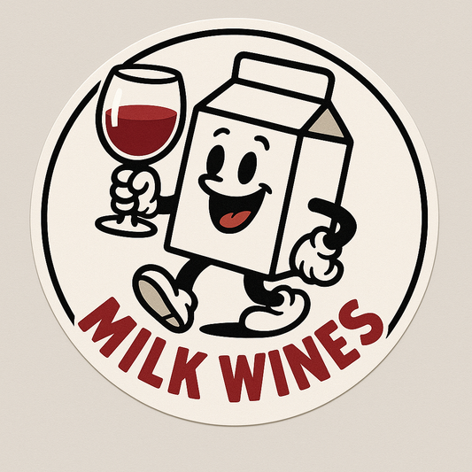 Milk Wines Fun Custom Sticker