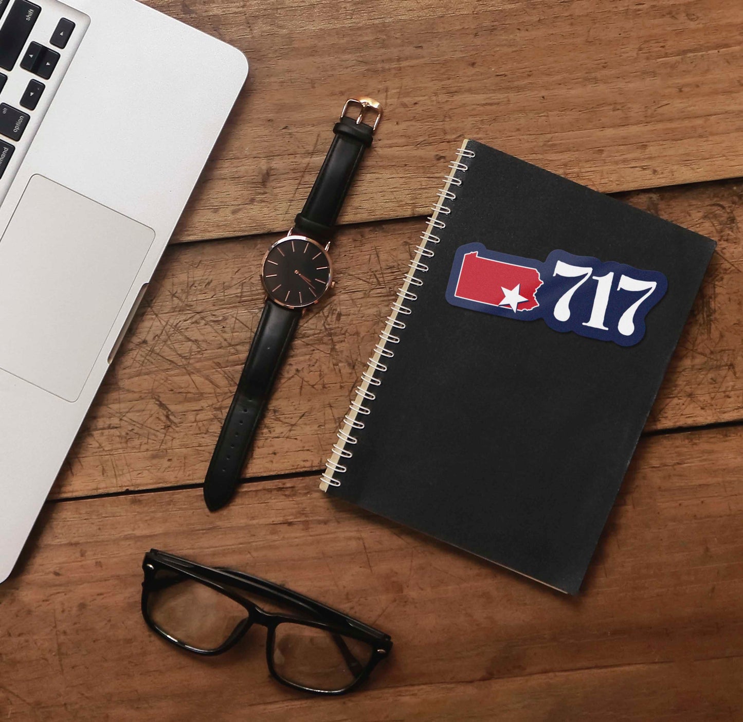 717 Area Code Lancaster PA Sticker - Cute Pennsylvania Decal
