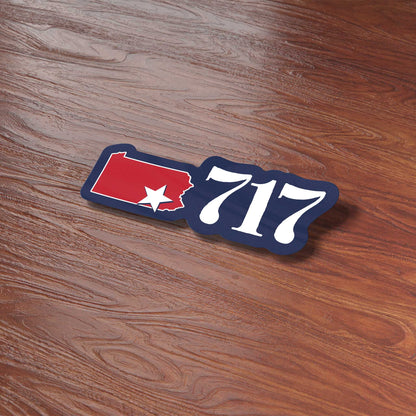 717 Area Code Lancaster PA Sticker - Cute Pennsylvania Decal