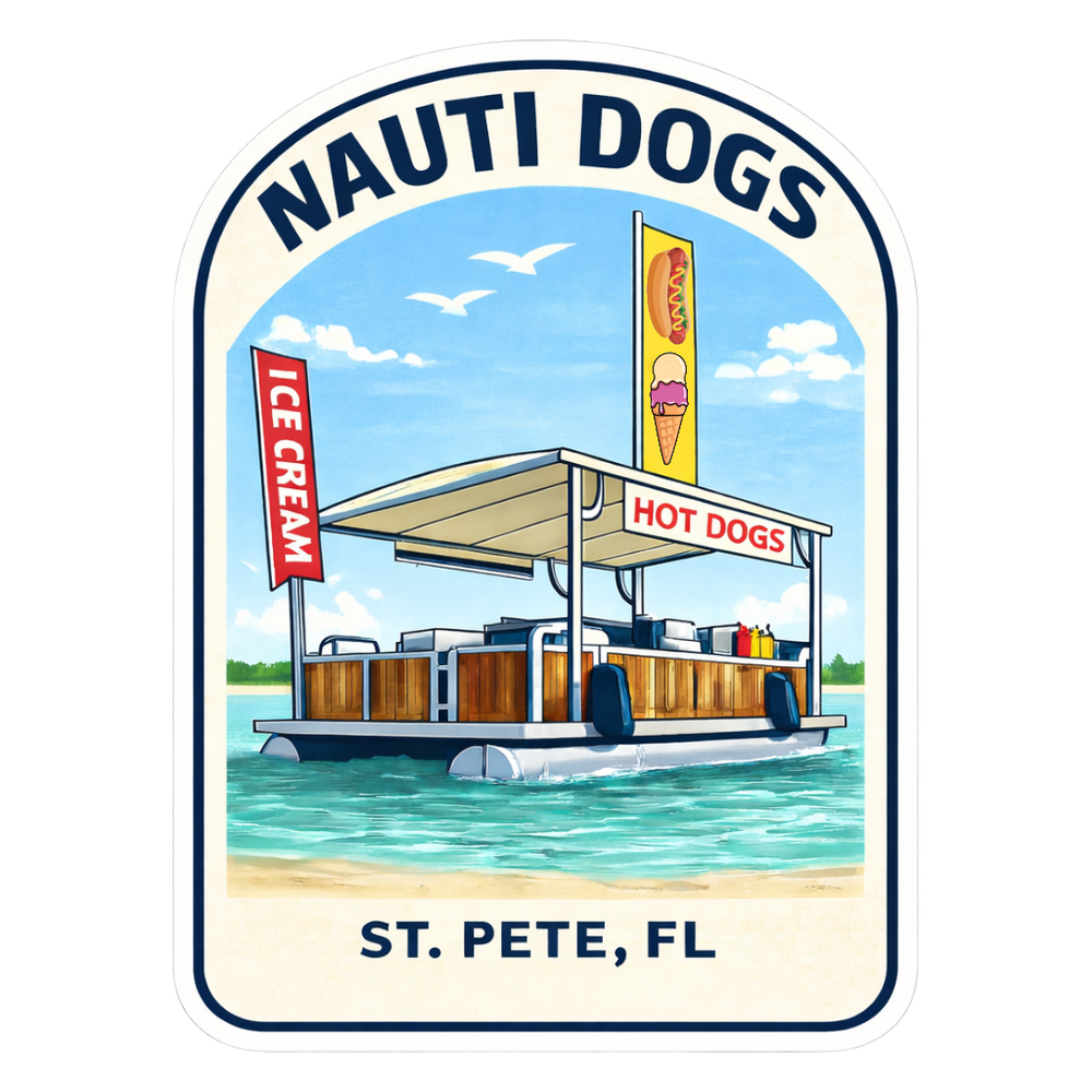Nauti Dogs St Pete Custom Sticker